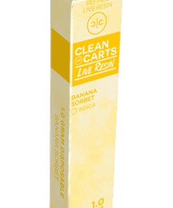 Clean Carts Live Rosin 1 Gram Banana Sorbet