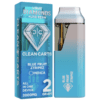 A premium Clean Carts Blue Fruit Ztripez vape cartridge offering a bold and tangy mix of blue raspberry and fruity candy flavors for a smooth and flavorful vaping experience.