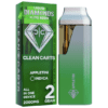 A premium Clean Carts Disposable Appletini vape offering a crisp and refreshing green apple flavor with a hint of sweetness for a smooth and convenient vaping experience.