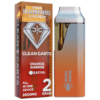 Clean Carts Orange Sunrise delivers bright citrus flavors with a smooth, refreshing finish for a premium vaping experience.