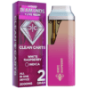 A premium Clean Carts White Raspberry vape cartridge featuring a sweet and tangy blend of white raspberry flavor for a smooth and flavorful vaping experience.