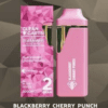 A premium Clean Carts Blackberry Cherry Punch vape cartridge offering a bold blend of juicy blackberry and sweet cherry flavors with a punch of tartness for a smooth and flavorful vaping experience.