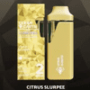 A premium Clean Carts Citrus Slurpee vape cartridge featuring a zesty and refreshing blend of citrus flavors with a cool, slushy twist for a smooth and invigorating vaping experience.
