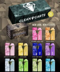 A premium Clean Carts 2Gram Disposable vape featuring a sleek design and double the capacity for extended, smooth, and flavorful vaping sessions.