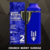 A premium Clean Carts Crunch Berry Sundae vape cartridge featuring a delightful blend of sweet berry cereal and creamy sundae flavors for a smooth, nostalgic, and dessert-inspired vaping experience.