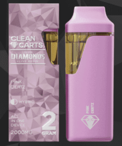 A premium Clean Carts Dispensary vape cartridge offering top-quality, lab-tested products with a variety of flavors and strains for a smooth, reliable, and elevated vaping experience.